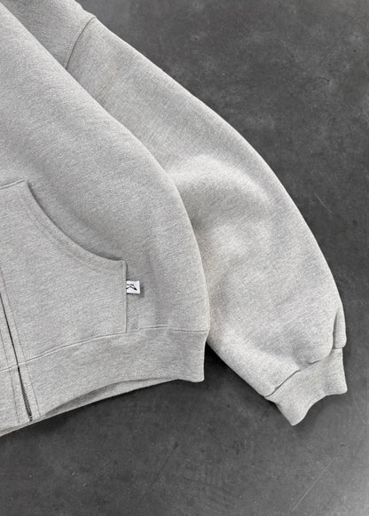 ZIP-UP HOODIE - HEATHER GREY